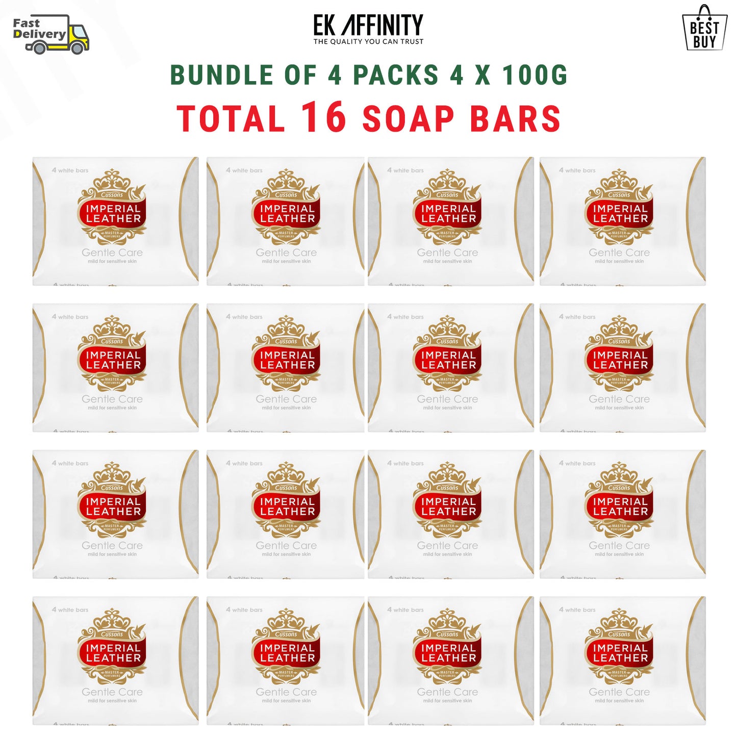 Imperial Leather Gentle Care Soap Bars Value Pack Bundles