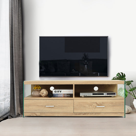 EKODE™ TV Unit Media Stand Storage Cabinet Modern Cupboard and Shelf Storage