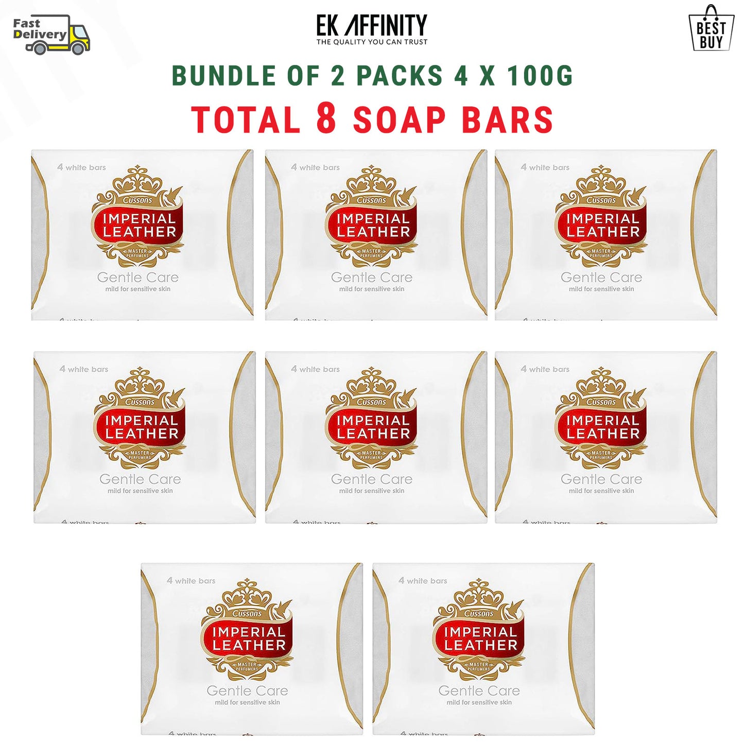 Imperial Leather Gentle Care Soap Bars Value Pack Bundles