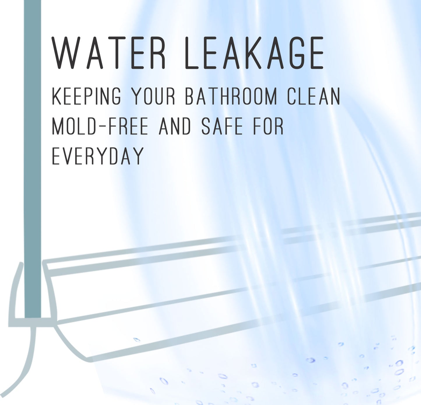 EKODE Clear Shower Door Seal Strip for 4-6mm Glass, Fits Up to 20mm Gap - Perfect Clear Shower Screen Seal Replacement, 100cm Adjustable Length (Straight)