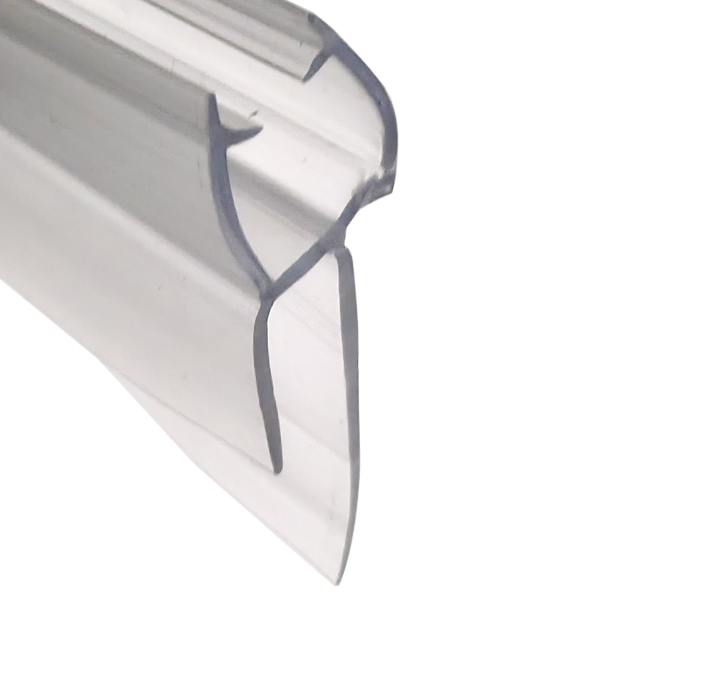 EKODE Clear Shower Door Seal Strip for 4-6mm Glass, Fits Up to 20mm Gap - Perfect Clear Shower Screen Seal Replacement, 100cm Adjustable Length (Straight)