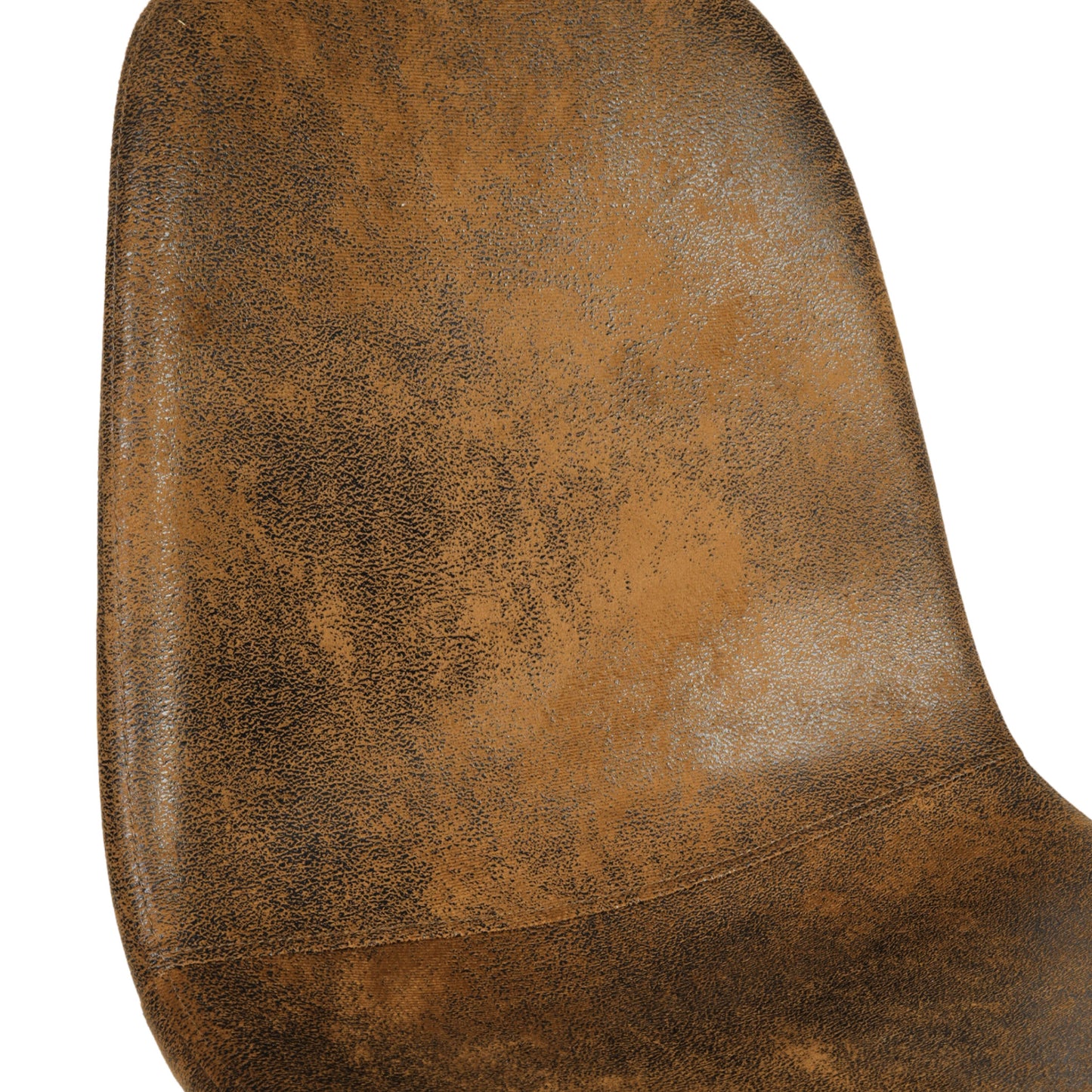 EKODE™ Set of 4 Scandinavian vintage dining room chairs Suede Brown