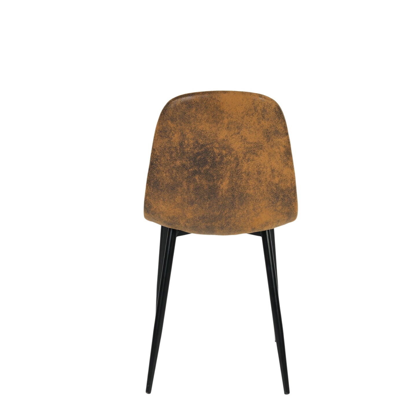 EKODE™ Set of 4 Scandinavian vintage dining room chairs Suede Brown