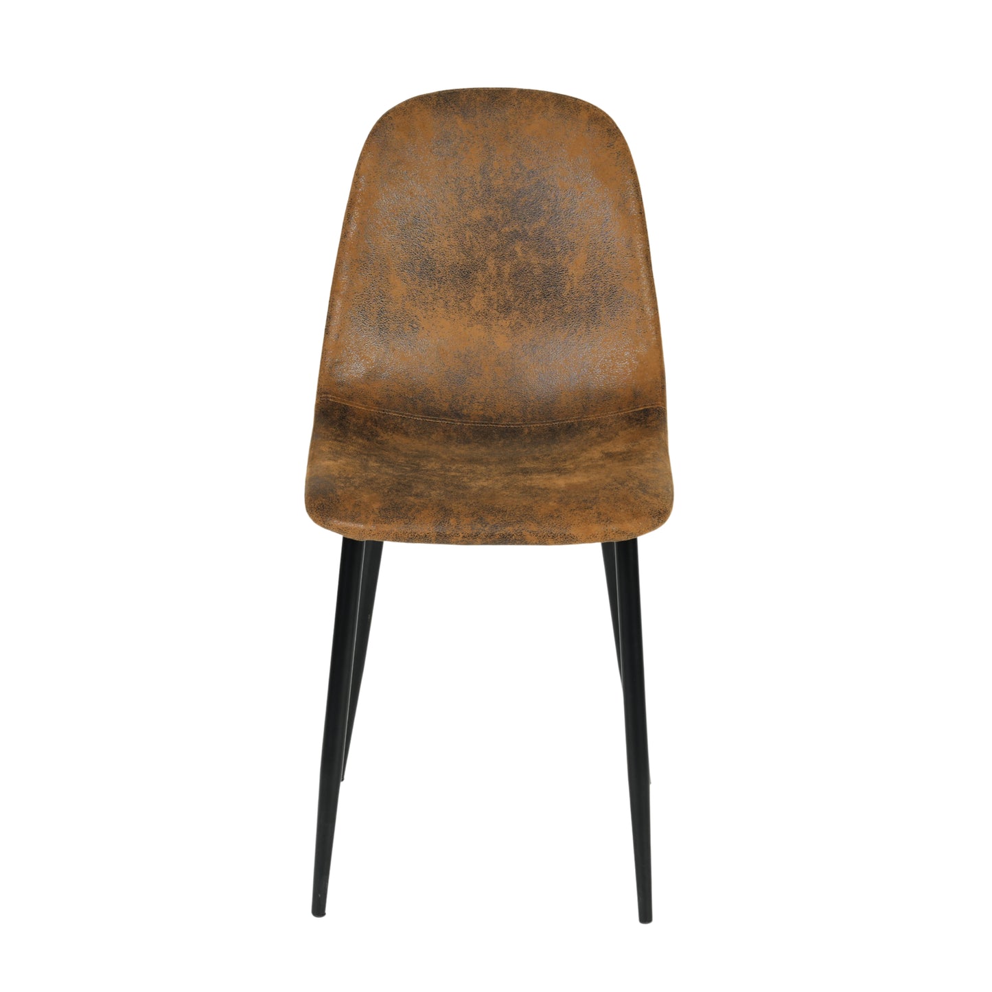 EKODE™ Set of 4 Scandinavian vintage dining room chairs Suede Brown