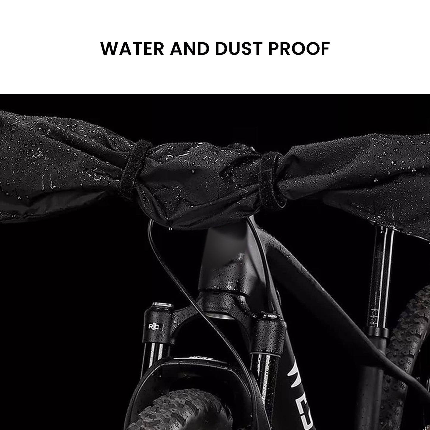 EKODE™ Bike Handlebar Protector Cover Dustproof Waterproof Handle Bar Cover Universal E-Bike Handlebar Cover Handle Bar Maintenance Cover for Road Bike Cycling Equipment 1 FREE Saddle Cover