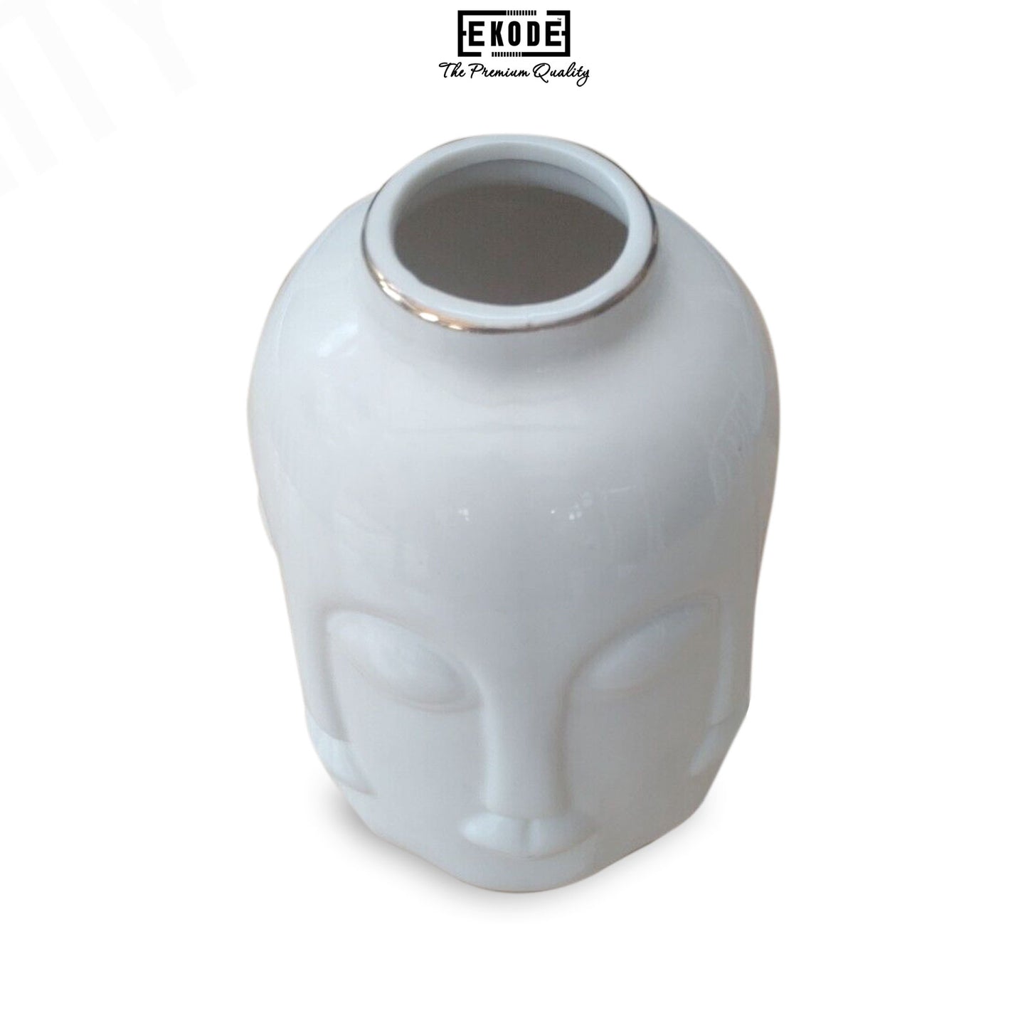 Vase Faces White Ceramic Elegant and beautiful Living room ornament