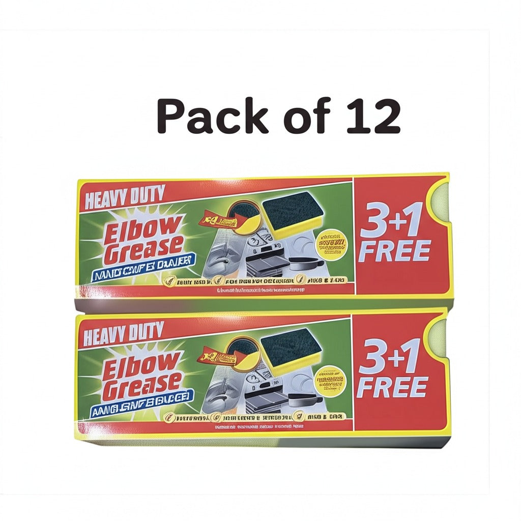 8x Elbow Grease Heavy Duty Double Strength Hand Grip Scourer (2 x Pack of 4)