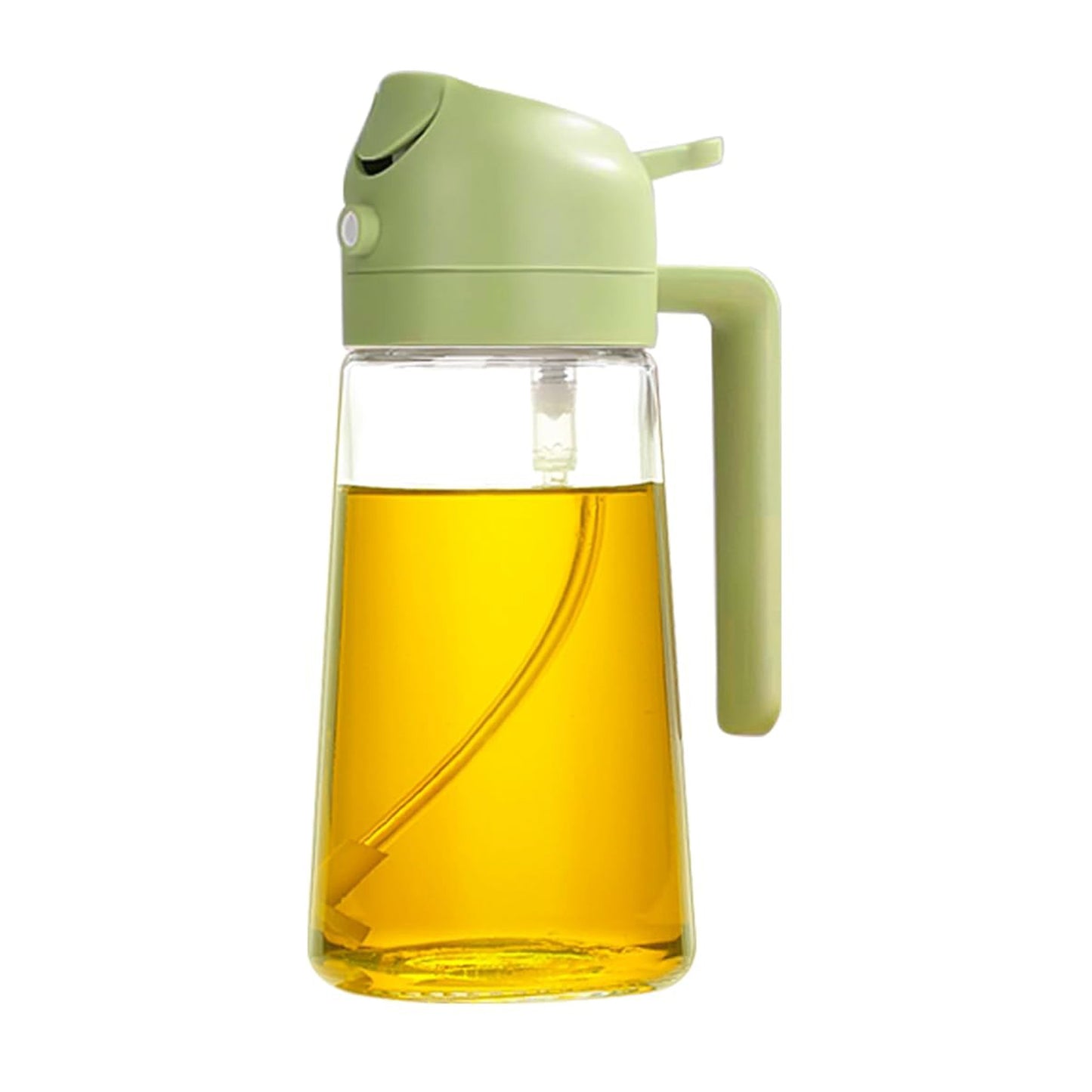 2 In 1 Glass Oil Sprayer & Dispenser, Oil Sprayer for Cooking, 2 In 1 Olive Oil Dispenser Bottle for Kitchen, Multifunctional Oiler Kitchen, Food Grade Glass Oil Mister, Oil Dispenser Sprayer