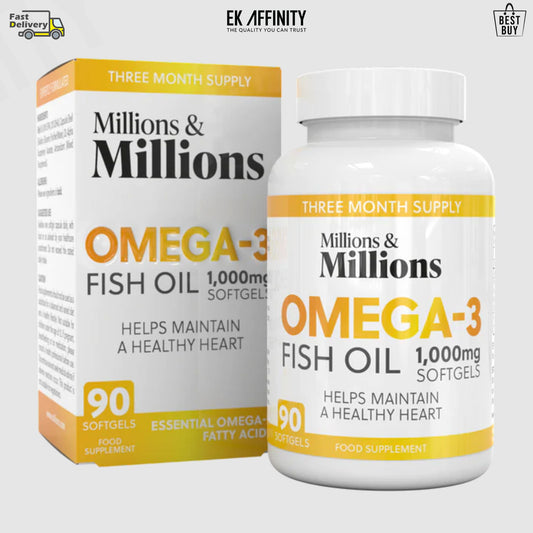 Omega Fish Oil 1000mg 60 Soft Gels High Strength