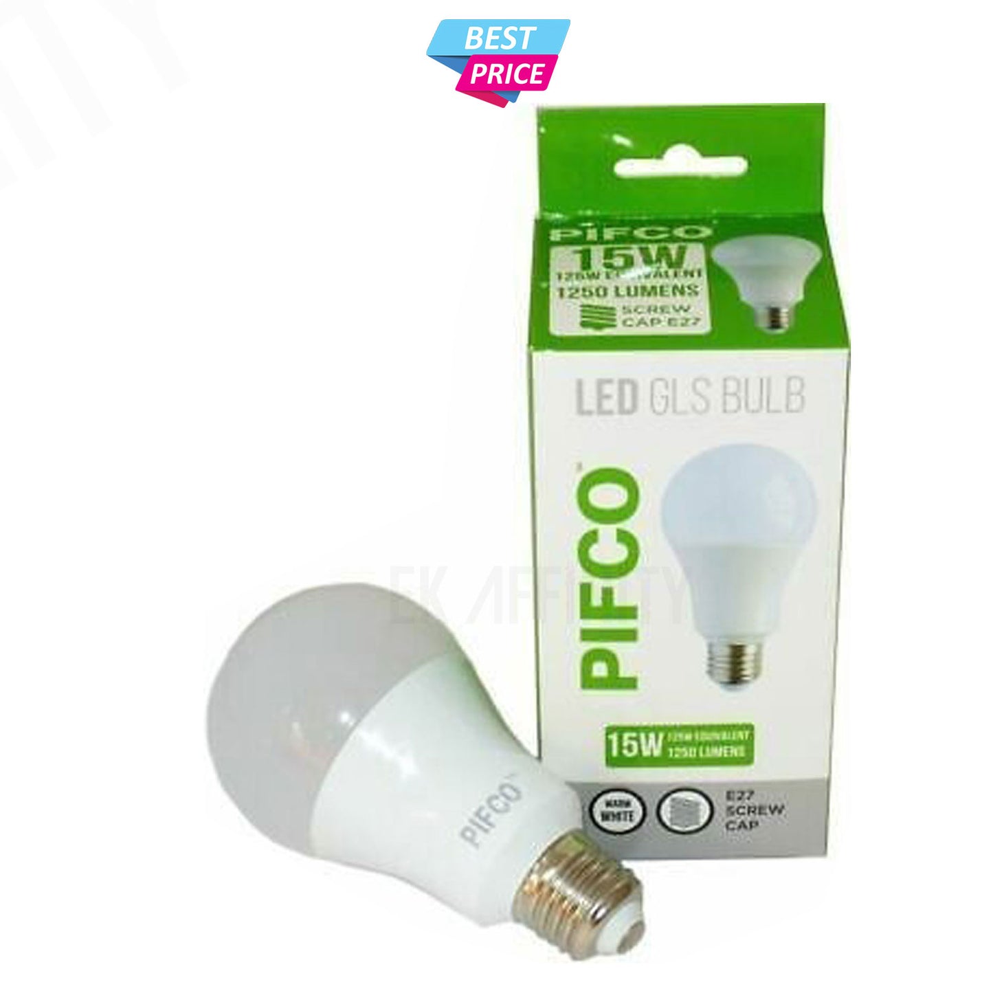 LED 15 Watt Bulbs Warm White Standard GLS E27 Large Edison Screw