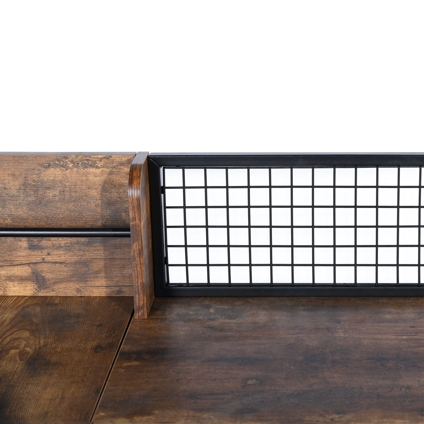 EKODE™ Computer Desk Vintage Style L Shaped Desk Large Desk with Storage Corner
