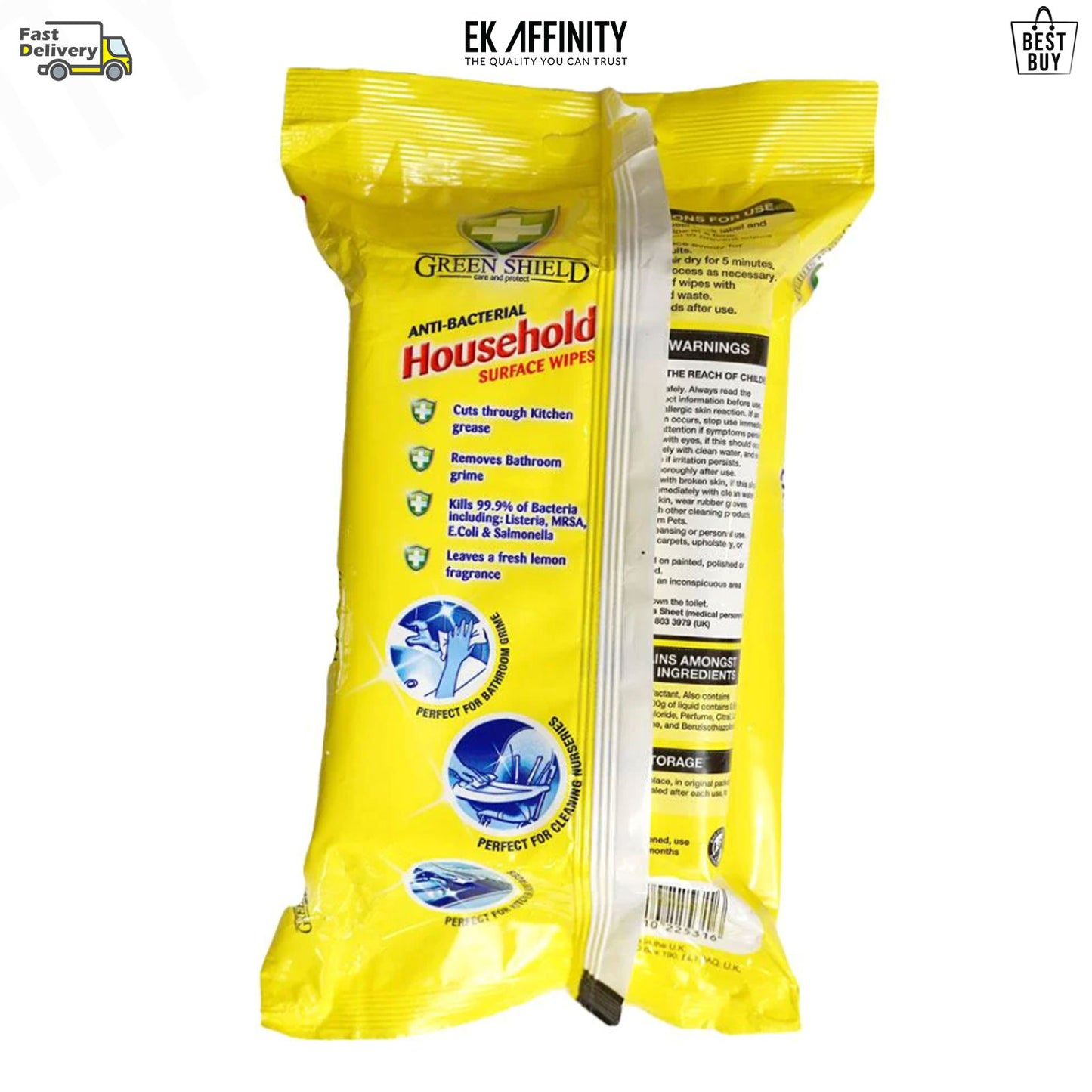 GreenShield Household Surface Cleaning Wipes Value Bundle Packs