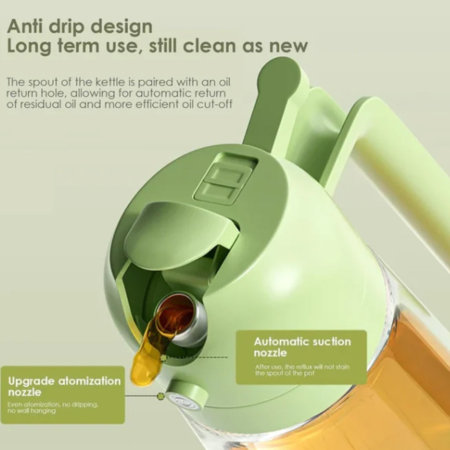 2 In 1 Glass Oil Sprayer & Dispenser, Oil Sprayer for Cooking, 2 In 1 Olive Oil Dispenser Bottle for Kitchen, Multifunctional Oiler Kitchen, Food Grade Glass Oil Mister, Oil Dispenser Sprayer