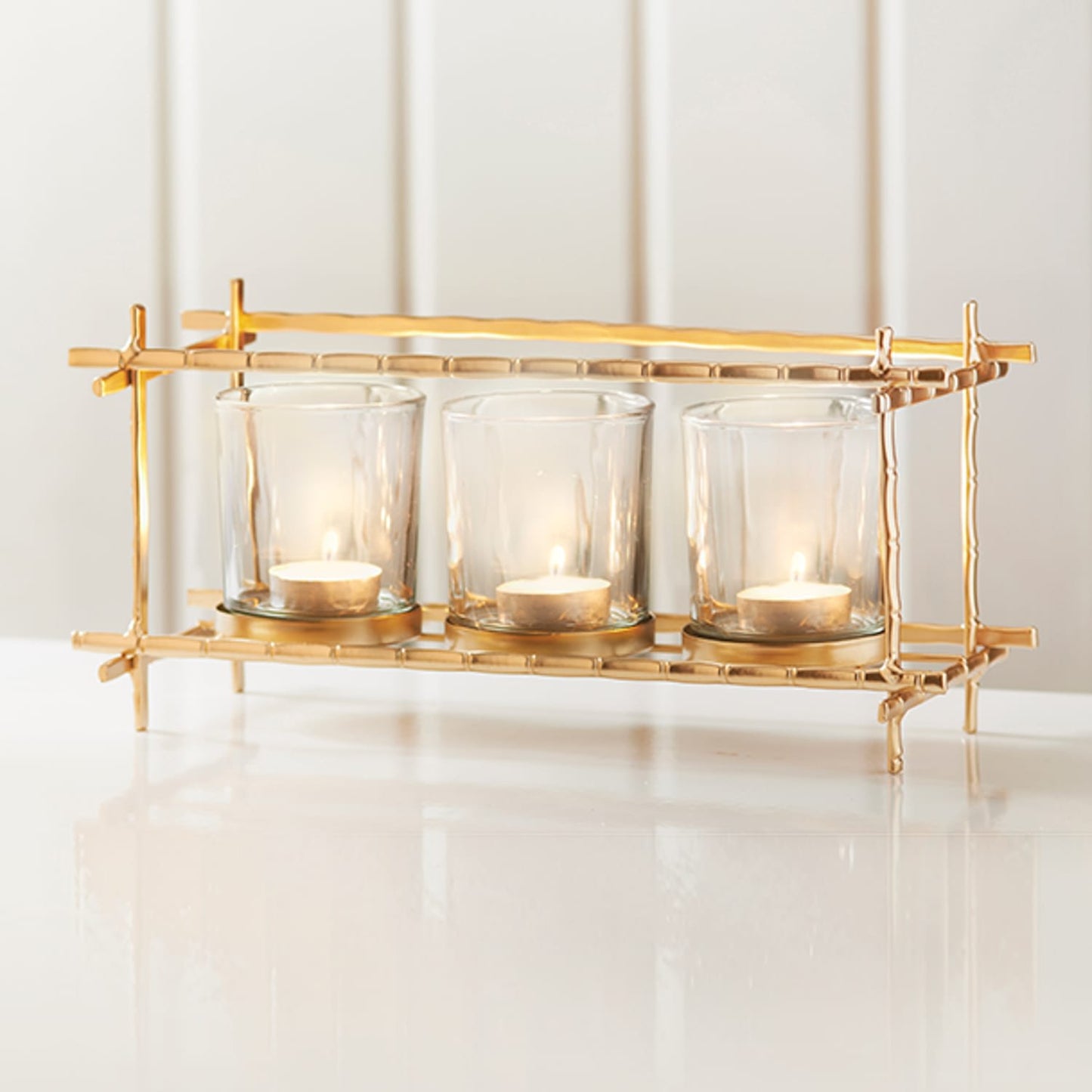 Beautiful and Classic Bamboo Tealight Holders A Stylish Decoration Piece Gift