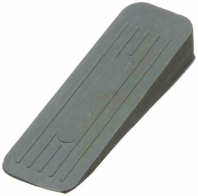 Pack of 2 Door Wedges Grey Rubber Stronger Reliable