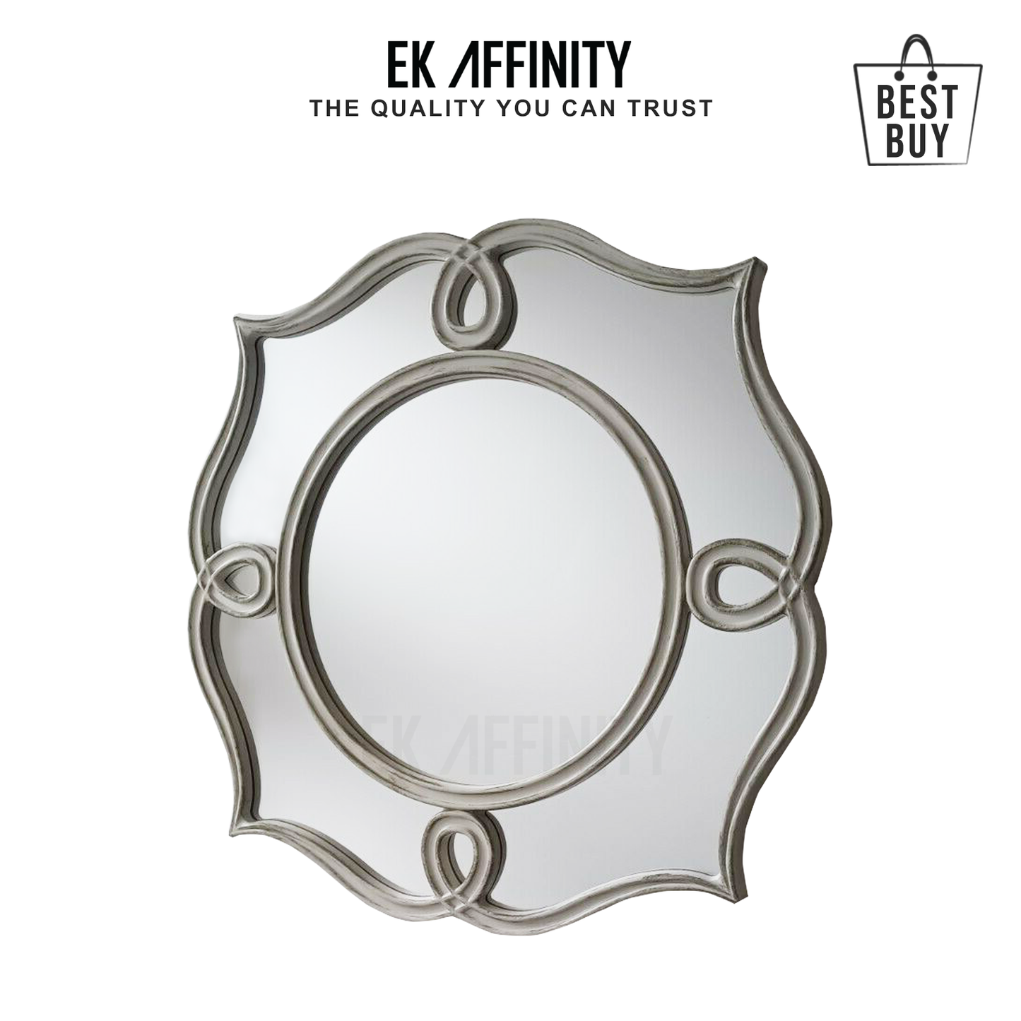 52 CM Small Vintage Rustic Style Wall Mirror Hallway Living room Best Gift