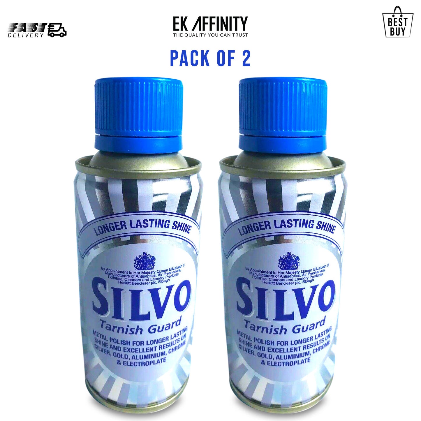 Silvo Metal Duraglit Gold Silver Chrome Polish Tarnish Guard 175ml Liquid Tin