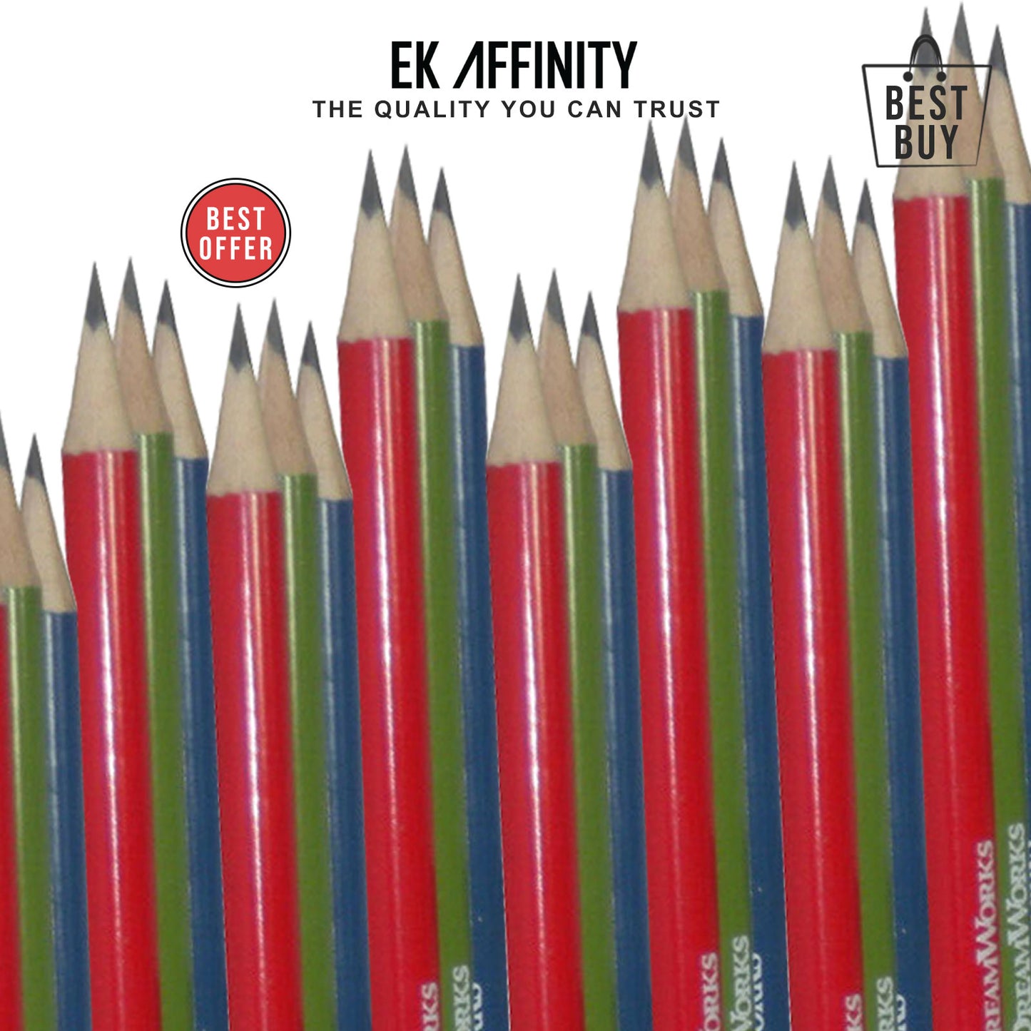 SET of 2 Madagascar 24 Pencils Tubes High Quality School College University