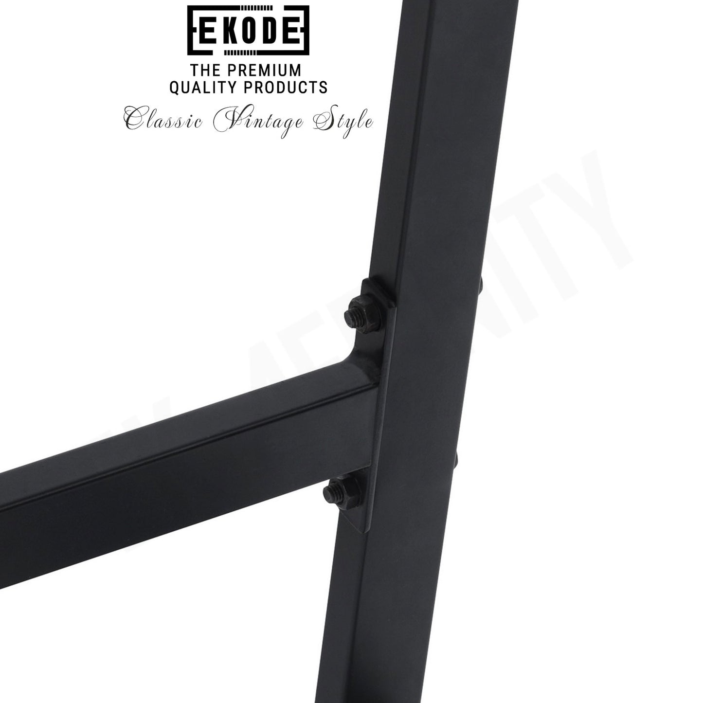 EKODE™ Vintage Brown Finish Computer Writing Study Trestle Desk Modern Vintage Home Office