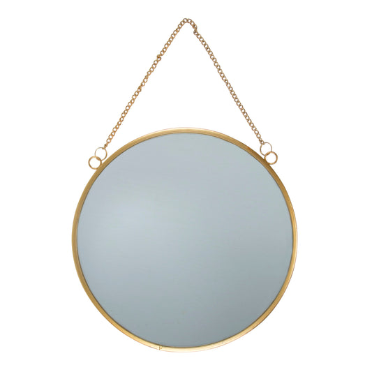 Elegant Gold Round Hanging Mirror-Hallway Living Room-Home Decor-Gift