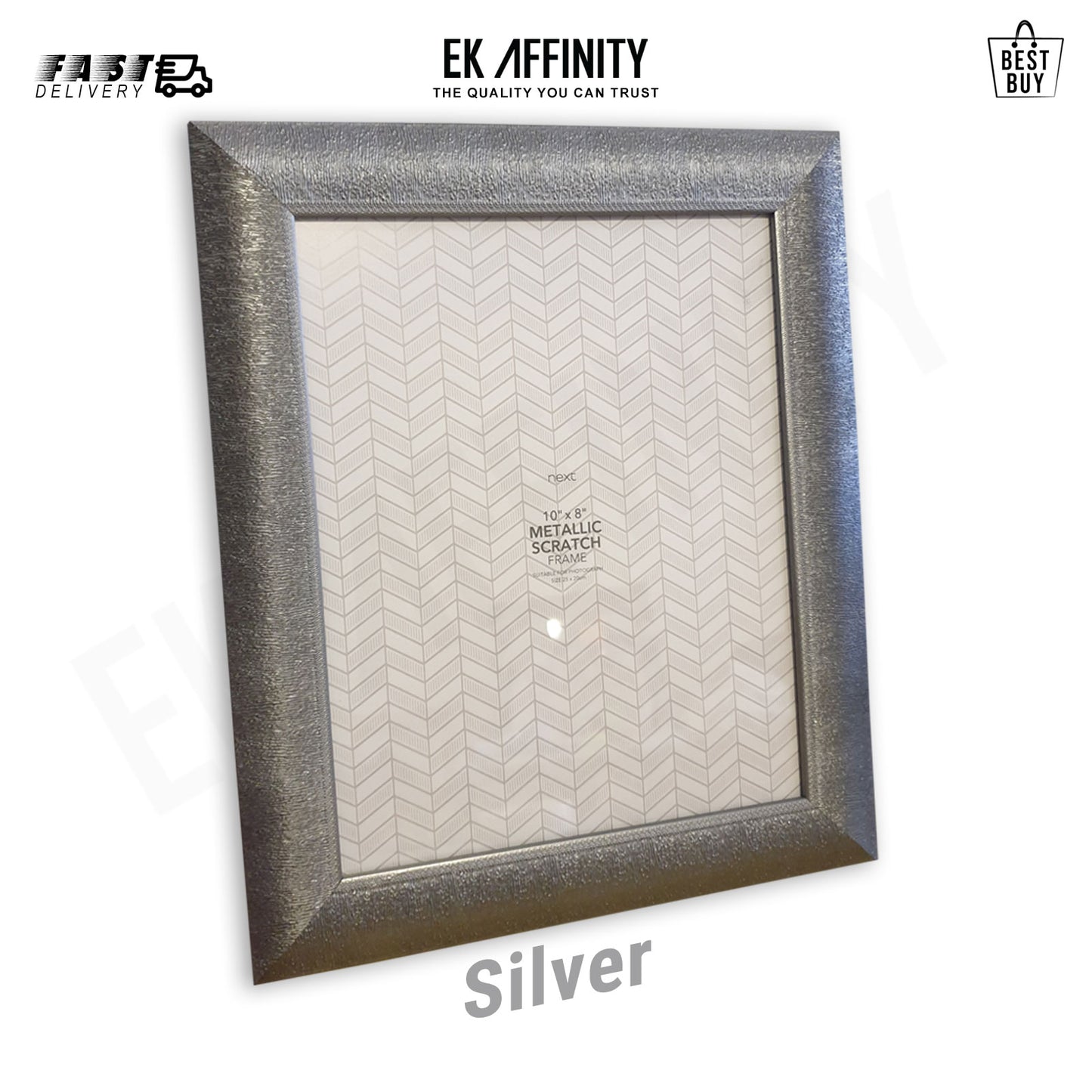 Metallic Scratch Style Photo frame suitable Photo Size for 25x20cm Home Decor Gift