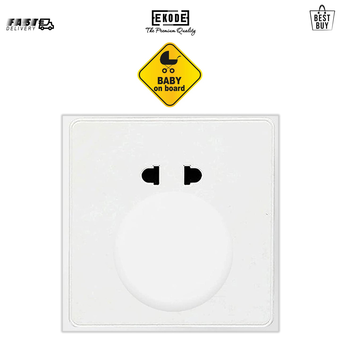 EKODE™  UK Plug Socket Covers Child Baby Safety Electric Protector Guard