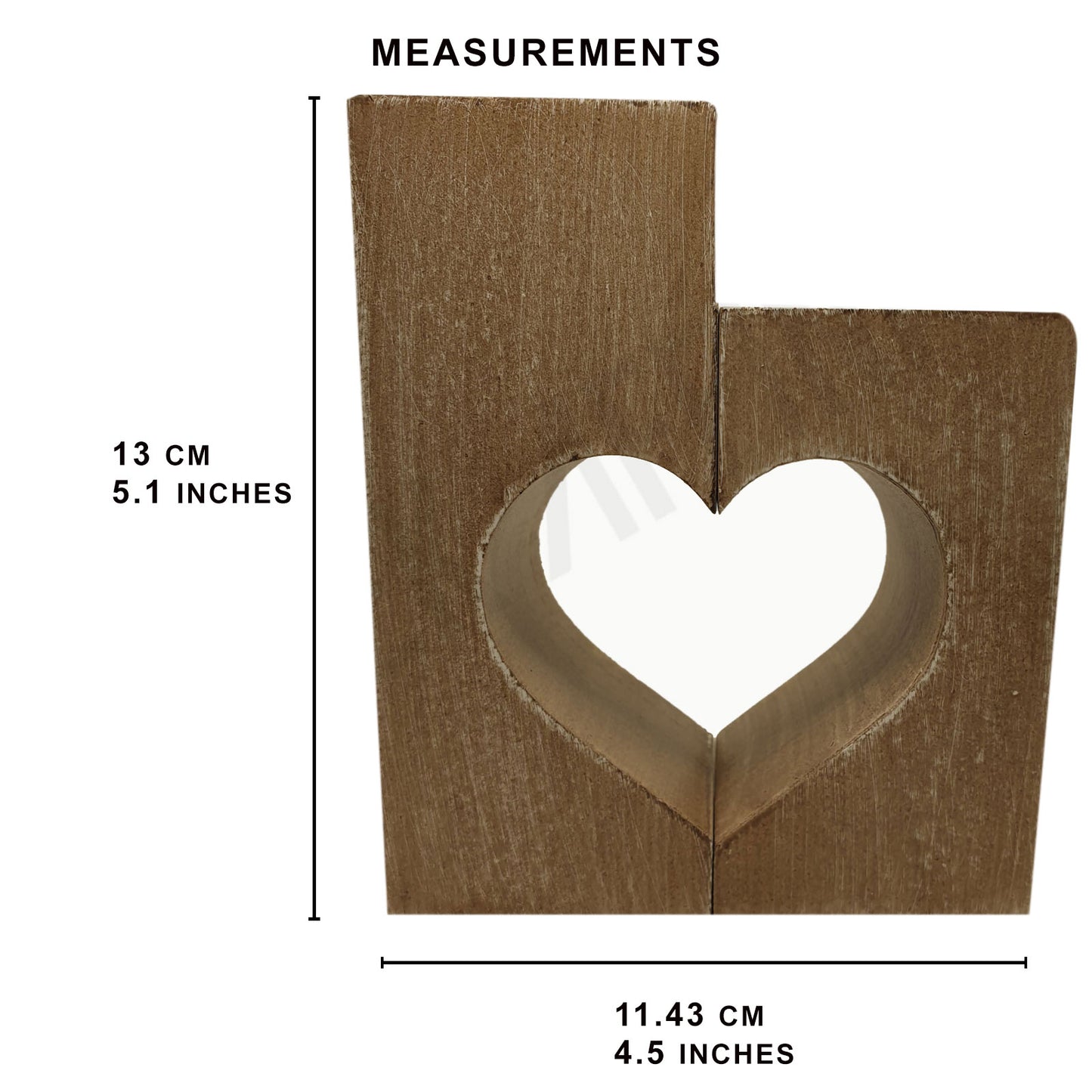 Tea Light Holders  Heart Shaped wooden Beautiful and Elegant gift