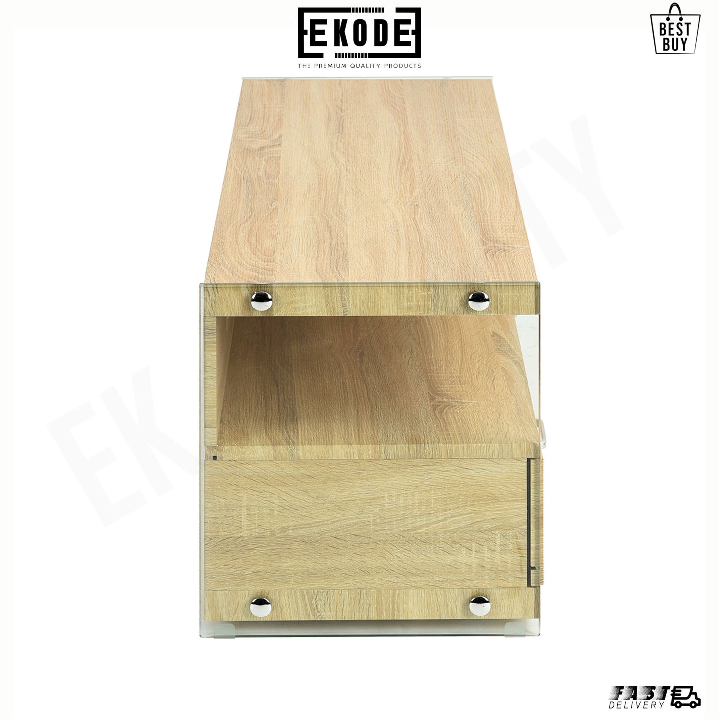 EKODE™ TV Unit Media Stand Storage Cabinet Modern Cupboard and Shelf Storage