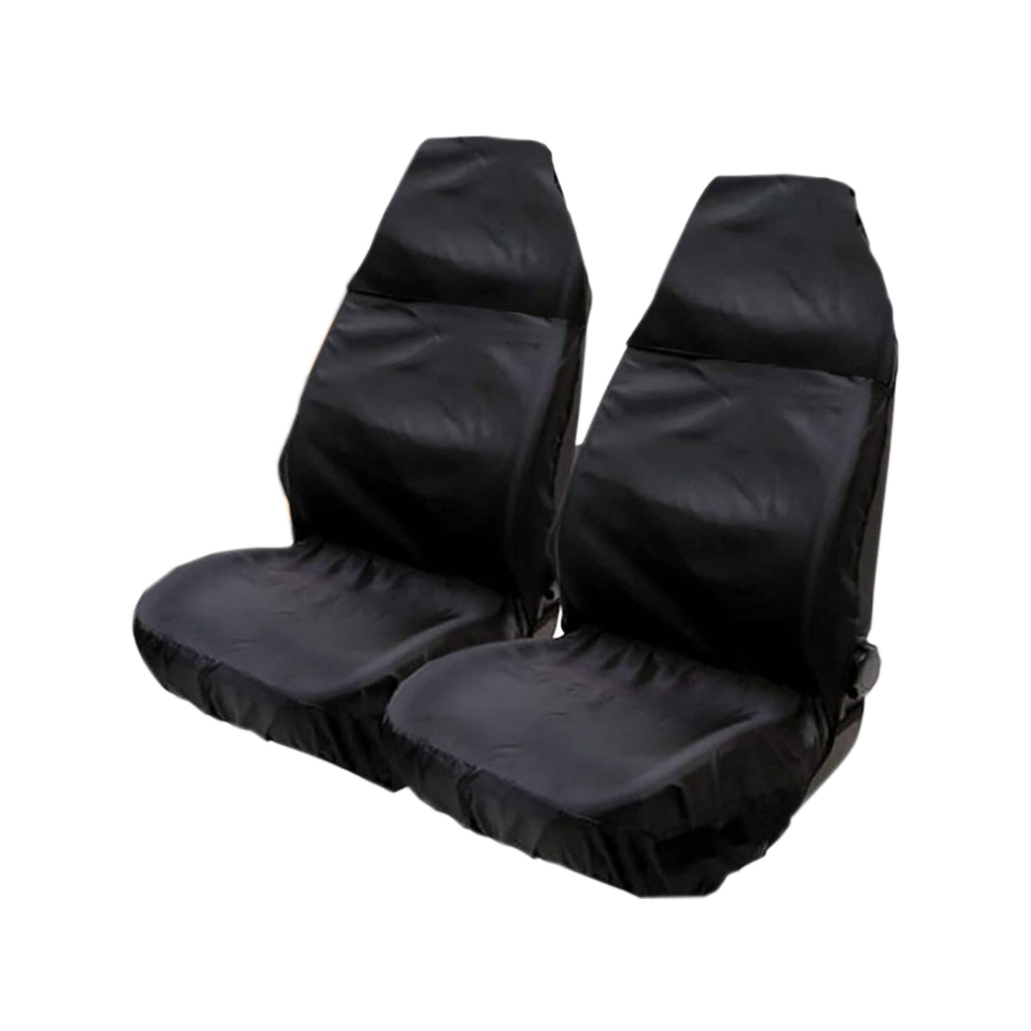 Car Seat Covers/Protectors Oil Dirty Grease Resistant Cover, Air Bag Safe Suit High or Low Back Seat, Black Waterproof Heavy Duty, Front seats only