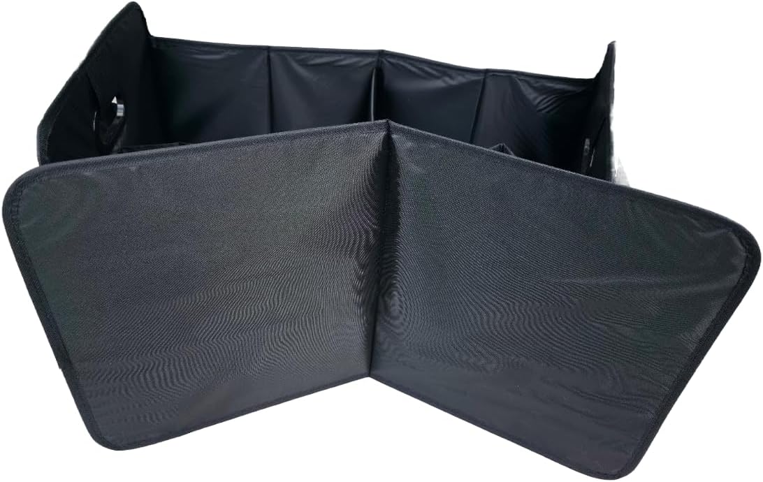 EKODE™ Car Boot Organiser Large Anti Slip Tidy Storage, Foldable Collapsible Multi Compartment, Durable Interior Declutter Tidy Bag, Base & Sides Plates
