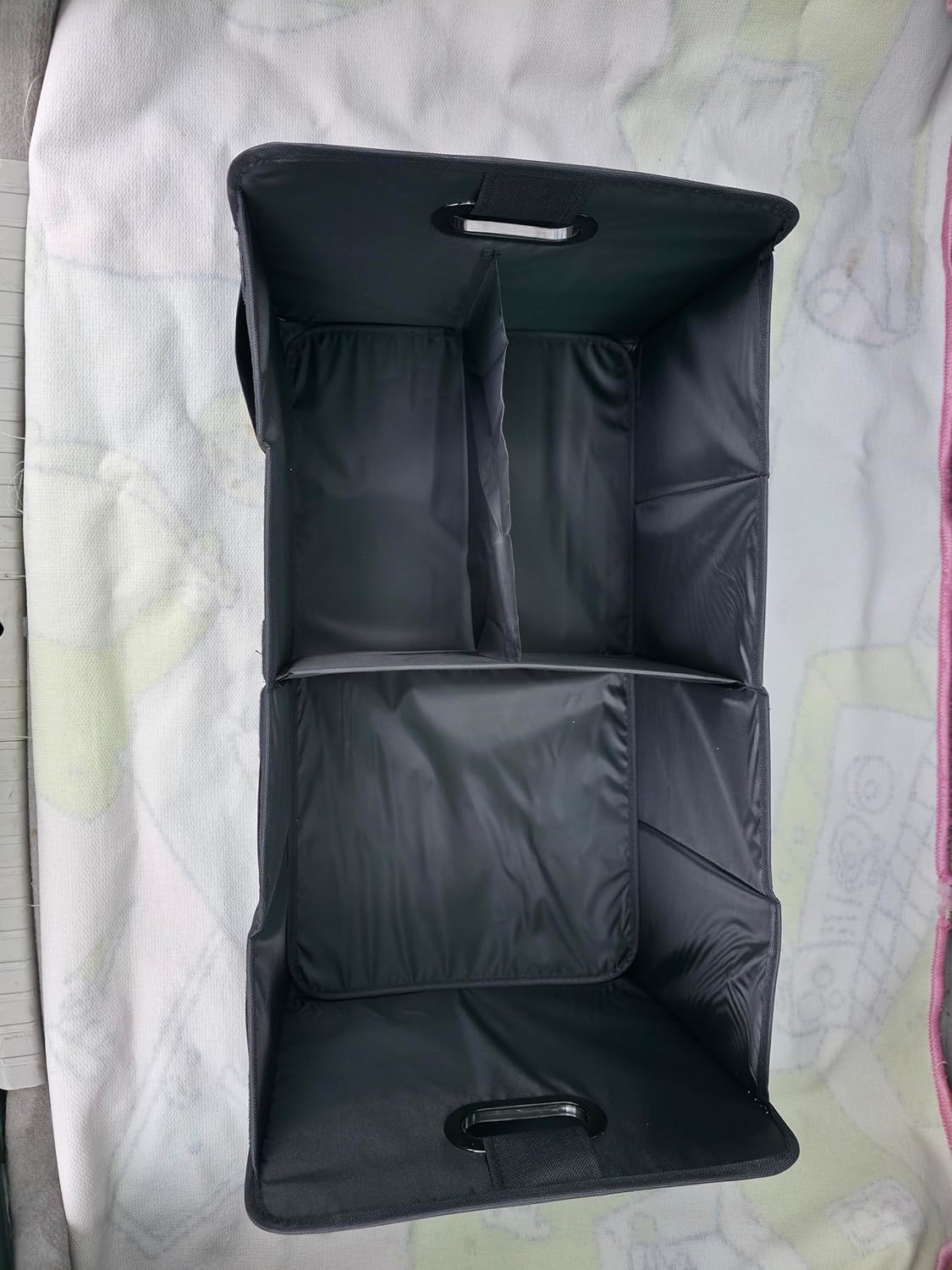 EKODE™ Car Boot Organiser Large Anti Slip Tidy Storage, Foldable Collapsible Multi Compartment, Durable Interior Declutter Tidy Bag, Base & Sides Plates