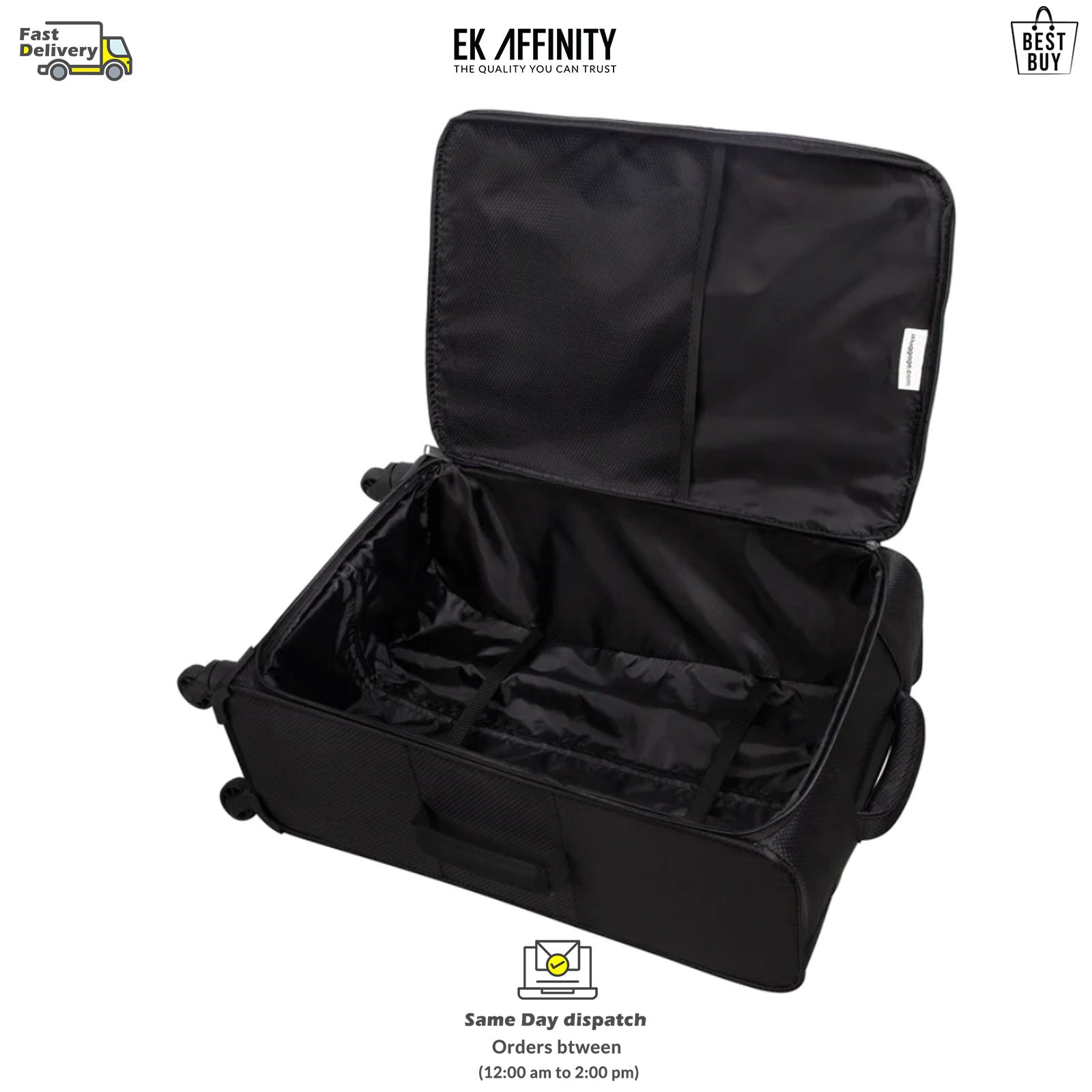 Classic Cabin Ultra Lightweight 4 Wheel Carry On SuitCase Luggage case – EK  Affinity