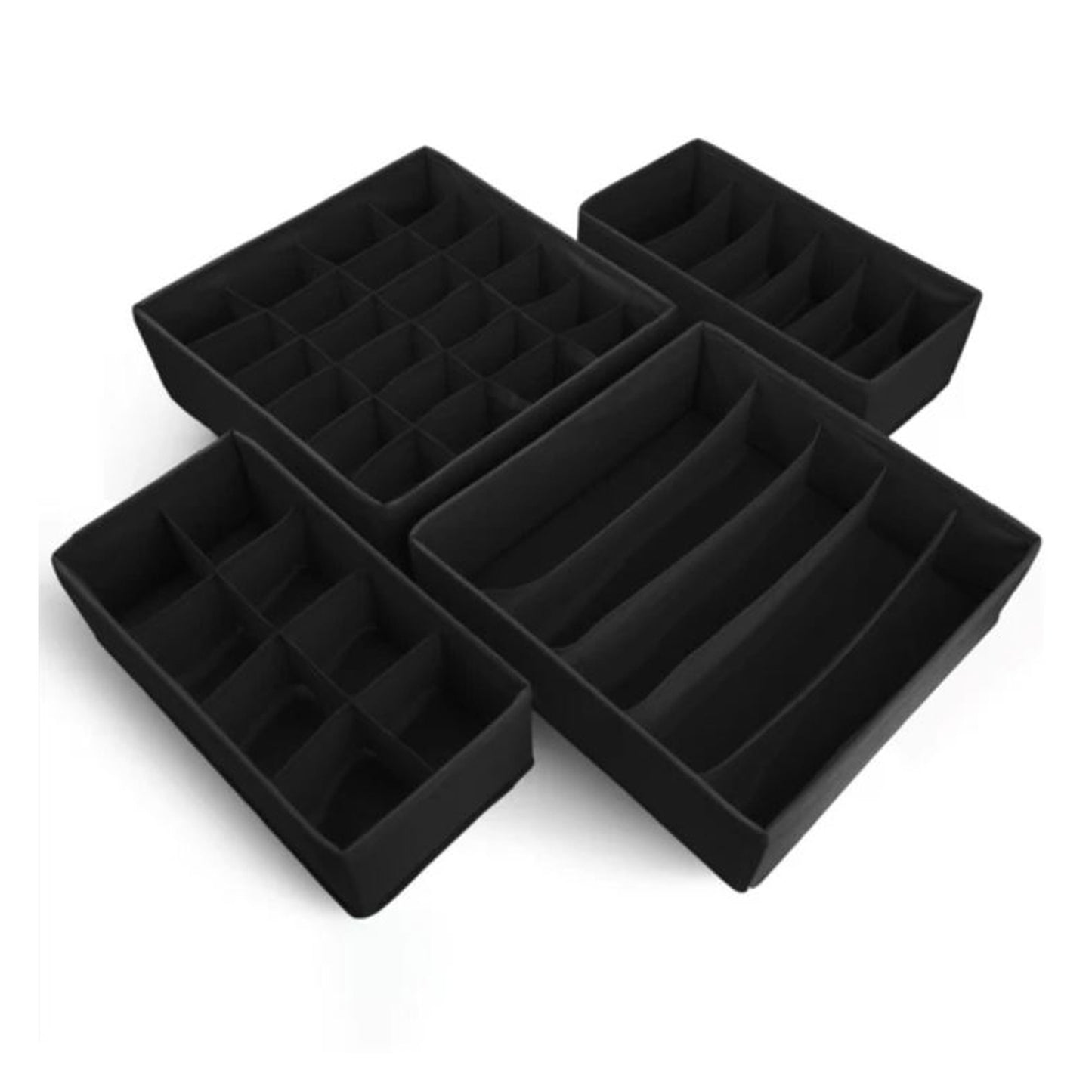 EKODE Pack of 4 Foldable Storage Cubes Boxes Home Organization Collapsible