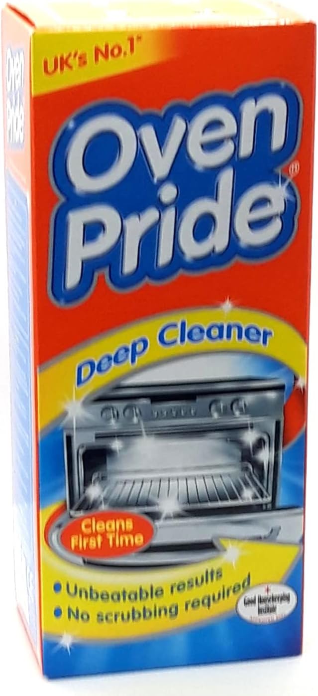 Oven Pride Oven Cleaner 500 ML Bottle - Bags for Cleaning Oven Racks, Gloves and Instructions Included - Complete Oven Cleaning Kit with Ultra Absorbent Microfibre Cleaning Cloth