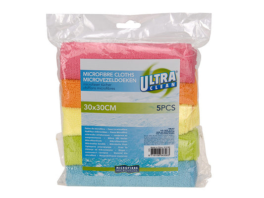 Ultra Clean Microfibre cloth set of 5 pcs