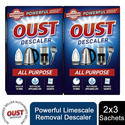 Oust All-Purpose Descaler Sachets, 2 Packs of 3 Sachets