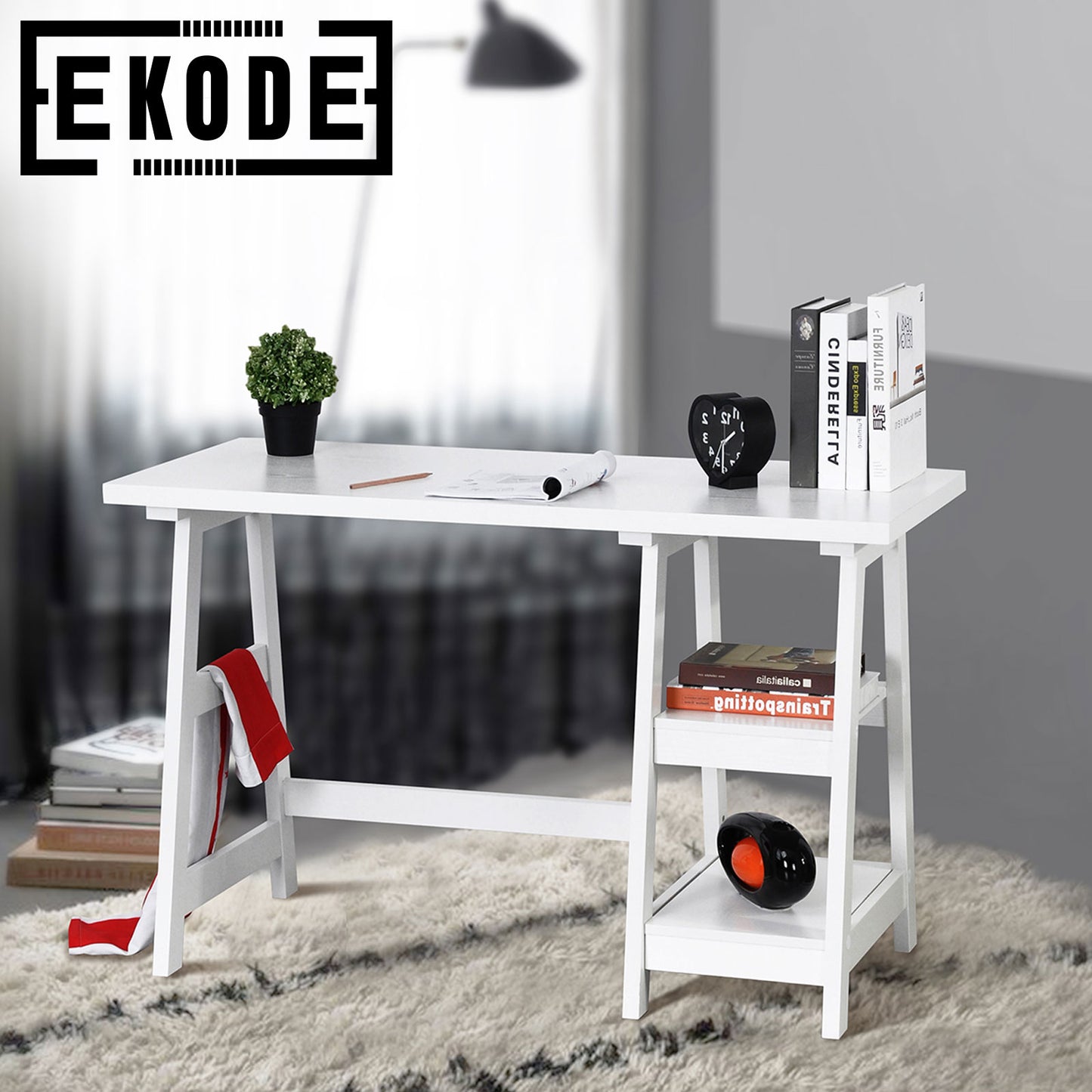 EKODE™ Vintage Style Computer Study Desk Designed for studios and Small Spaces